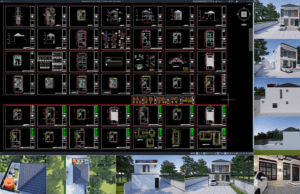 rumah 7x11 meter (2 lantai)