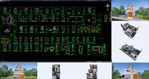 rumah 7x14 meter (2 lantai)