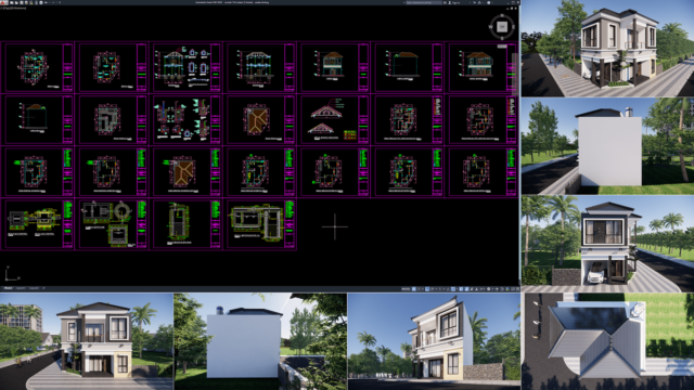 rumah 7x9 meter (2 lantai)