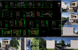 rumah 8x10 meter (2 lantai)