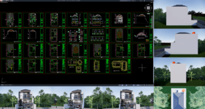 rumah 8x16 meter (2,5 lantai)