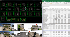 rumah 9,5x20 meter (2 lantai)