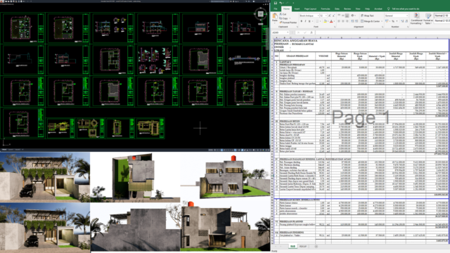 rumah 9,5x20 meter (2 lantai)