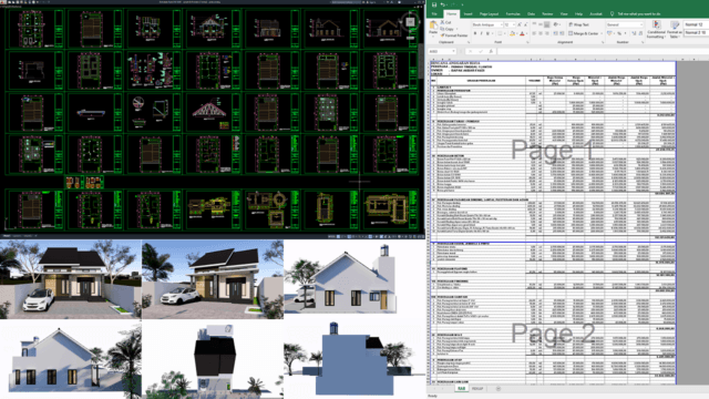 rumah 9x16 meter (1 lantai)