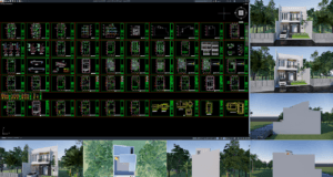 rumah 9x16 meter (2,5 lantai)