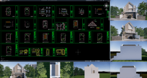 rumah 9x17 meter (2 lantai)