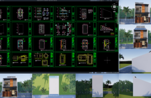 rumah kost 6x12 meter (2 lantai)