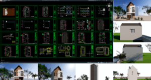 rumah kost 6x13 meter (2 lantai)