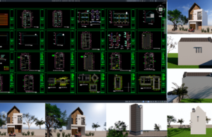 rumah kost 6x13 meter (2 lantai)