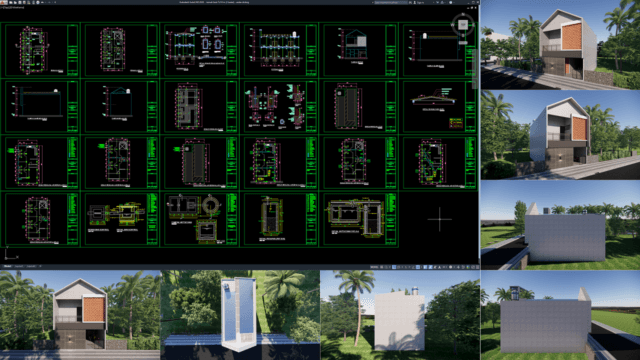 rumah kost 7x14 m (2 lantai)