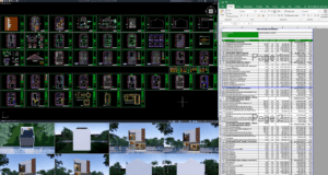 desain gambar rumah 8x15 meter (2 lantai)