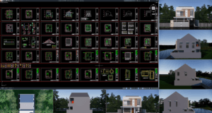 desain rumah 12x15 meter (2 lantai)