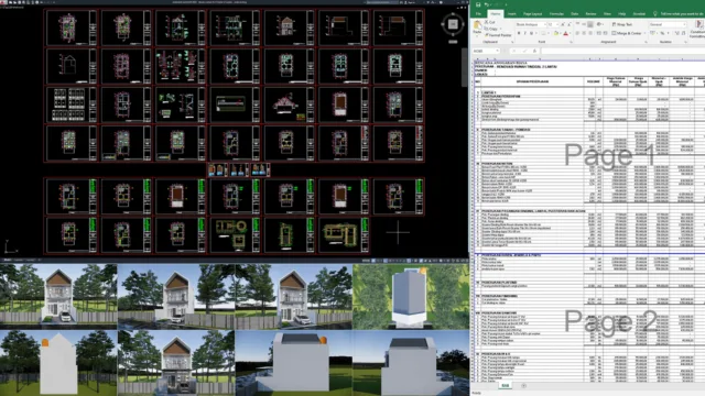 desain rumah 6x12 meter (2 lantai)