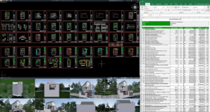 desain rumah 9x15 meter (2 lantai)