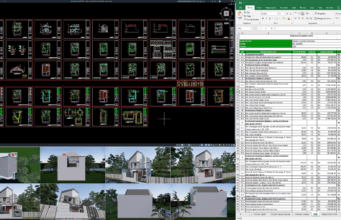 desain rumah 9x15 meter (2 lantai)