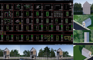 gambar desain rumah 6x12 meter (2 lantai)