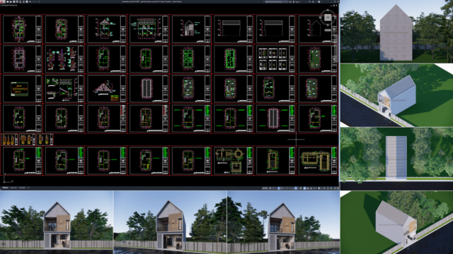 gambar desain rumah 6x12 meter (2 lantai)