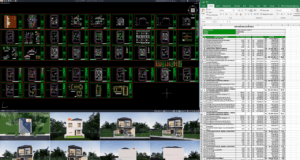 gambar rumah 8x15 meter (2 lantai)