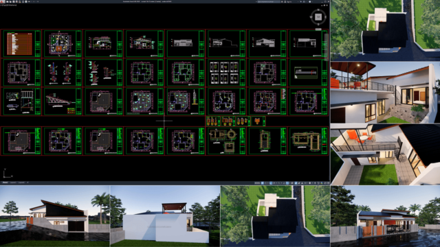 rumah 14x15 meter (1 lantai)