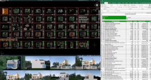 rumah 16x13 meter (2 lantai)