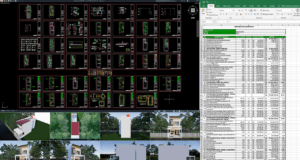 rumah 5,6x17,5 meter (2 lantai)