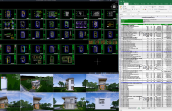 rumah 6,5x12 meter (2 lantai)