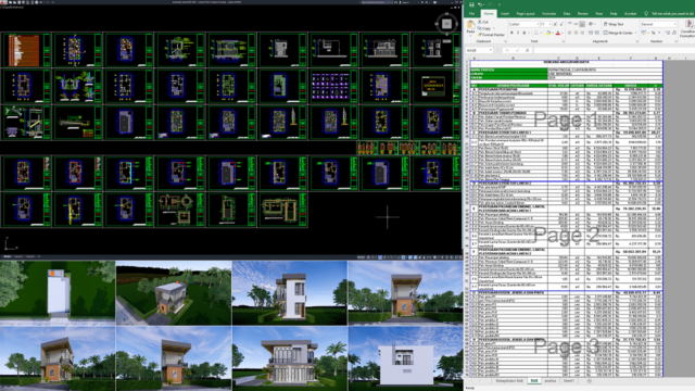 rumah 6,5x12 meter (2 lantai)