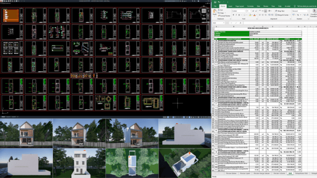 rumah 6x23 meter (3 lantai) rumah 6x23 meter (3 lantai)