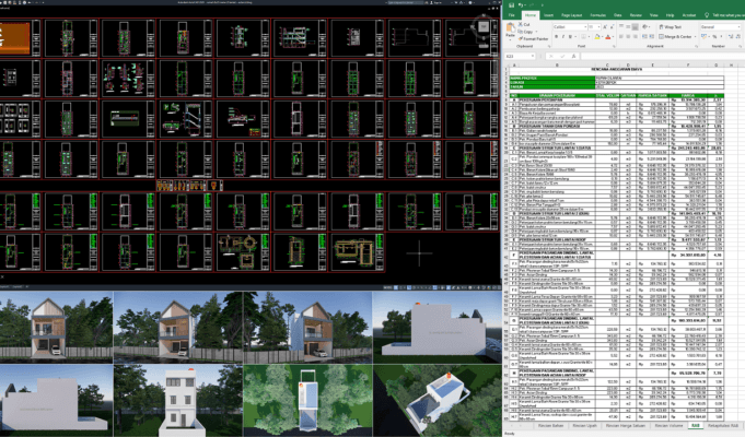 rumah 6x23 meter (3 lantai)