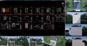 rumah 7x12 meter (2 lantai)