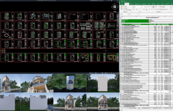 rumah 7x13 meter (3 lantai)
