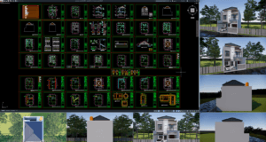 rumah 8x12 m (2 lantai)