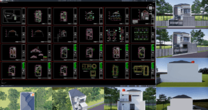 rumah 8x16,5 meter (2 lantai)