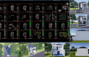 rumah 8x16,5 meter (2 lantai)