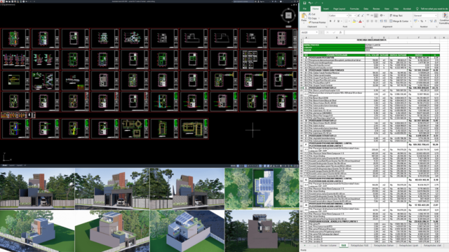 rumah 9x17 m (2 lantai)