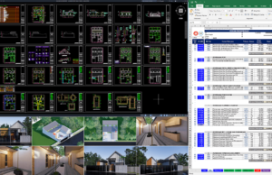 rumah kost 14x20 meter (1 lantai)