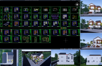 rumah kost 16x17 meter (2 lantai)