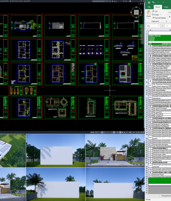 villa 10x15 meter (1 lantai)