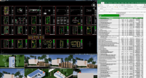 villa 9x17 meter (1 lantai)