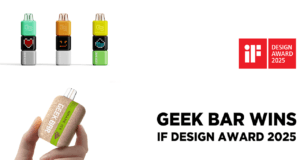 Geek Bar Raih iF DESIGN AWARD 2025