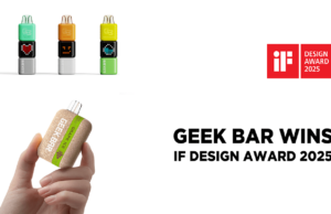 Geek Bar Raih iF DESIGN AWARD 2025