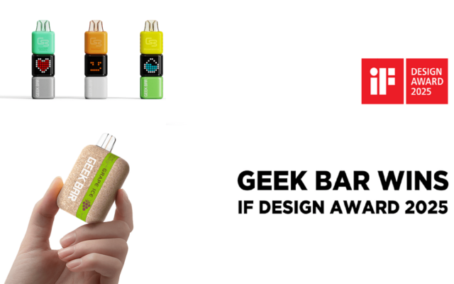 Geek Bar Raih iF DESIGN AWARD 2025