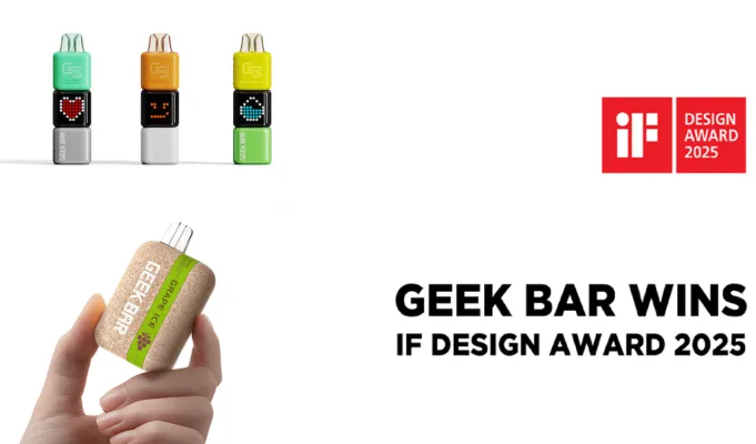 Geek Bar Raih iF DESIGN AWARD 2025