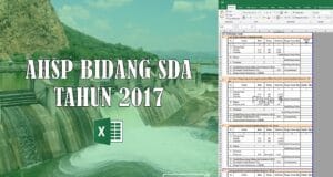 ahsp bidang sda tahun 2017 format excel