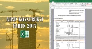 ahsp konstruksi tahun 2017 format excel
