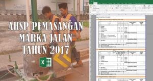 ahsp pemasangan marka tahun 2017