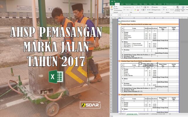 ahsp pemasangan marka tahun 2017
