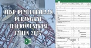 ahsp pemeliharaan perangkat telekomunikasi tahun 2017
