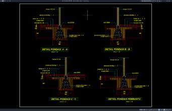 detail pondasi menerus