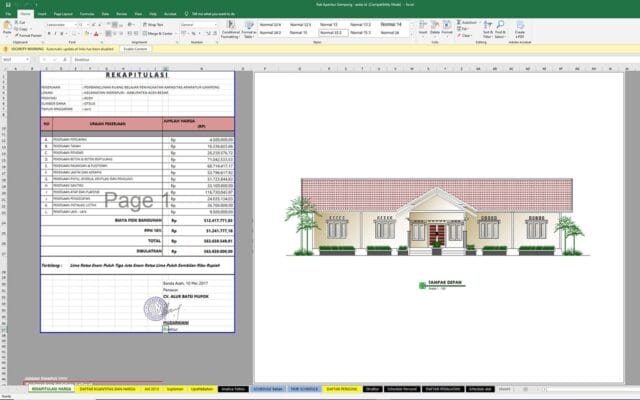 gambar dan rab aparatur gampong